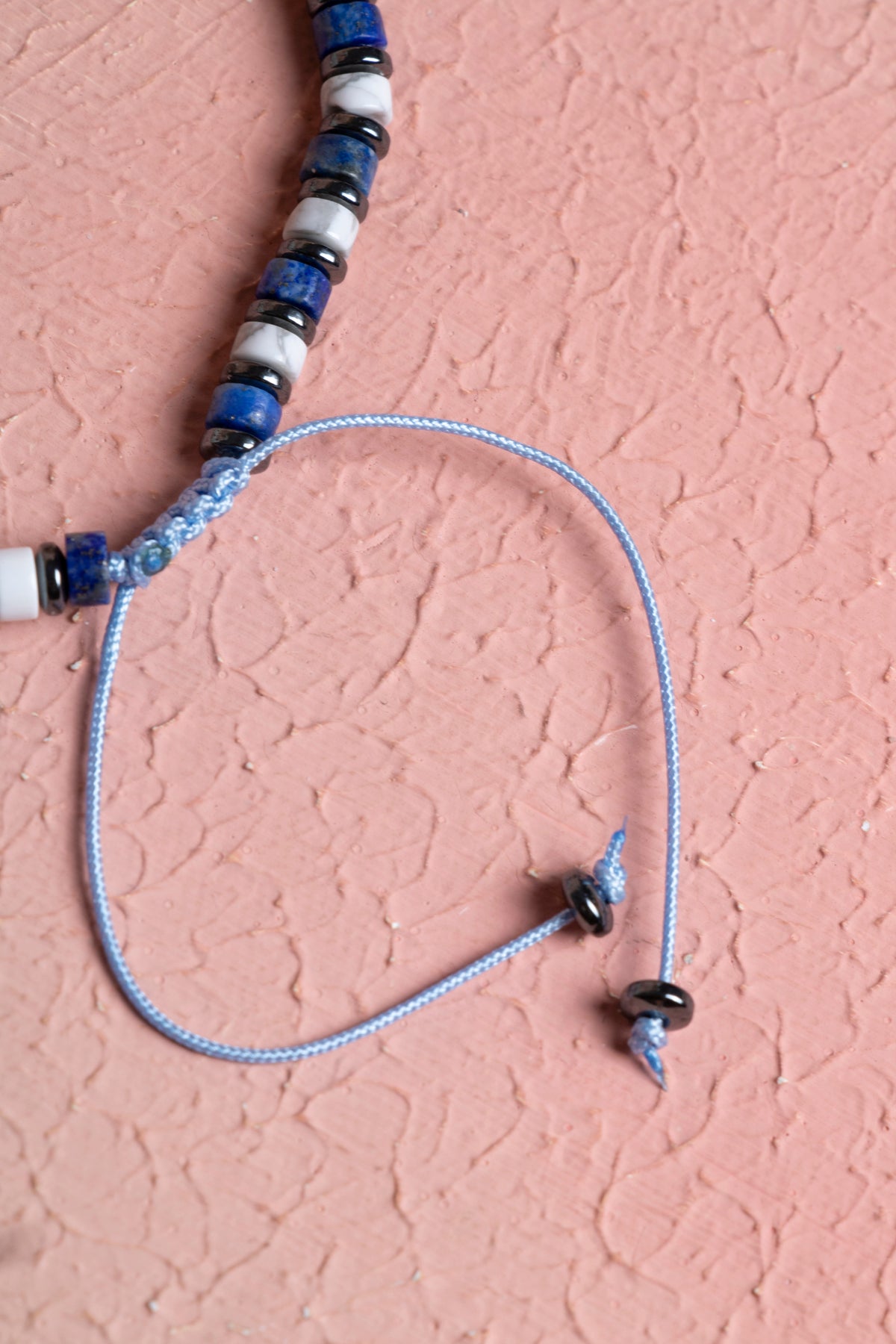 Laboratory Certified Howlite & Lapis Lazuli Natural Stone Bracelet