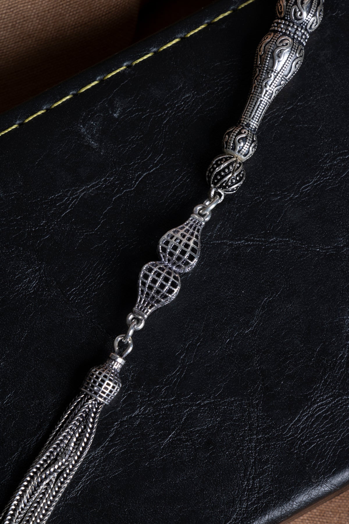 Laboratory Certified Dumortierite Natural Stone Prayer Beads 33 Beads – 8 mm