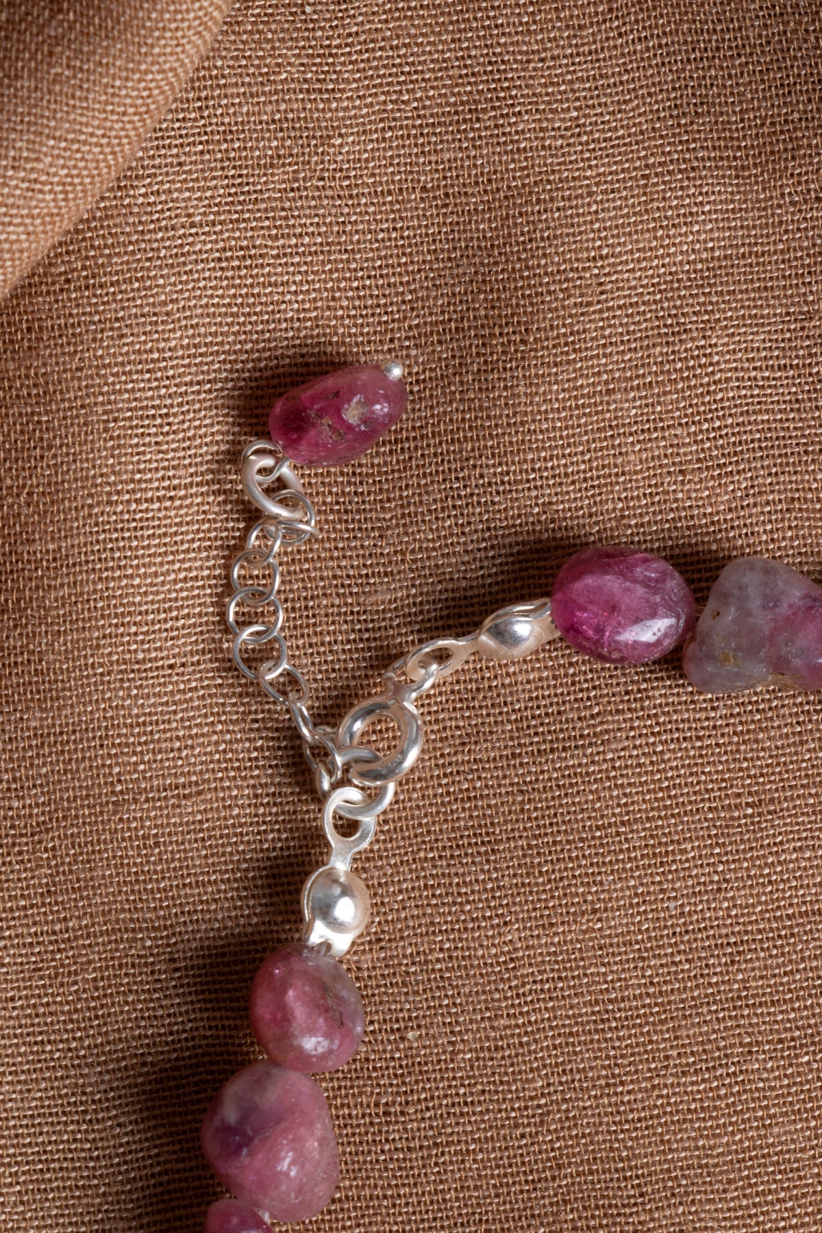 Laboratory Certified Tourmaline & Rose Quartz 925 Sterling Silver Bracelet