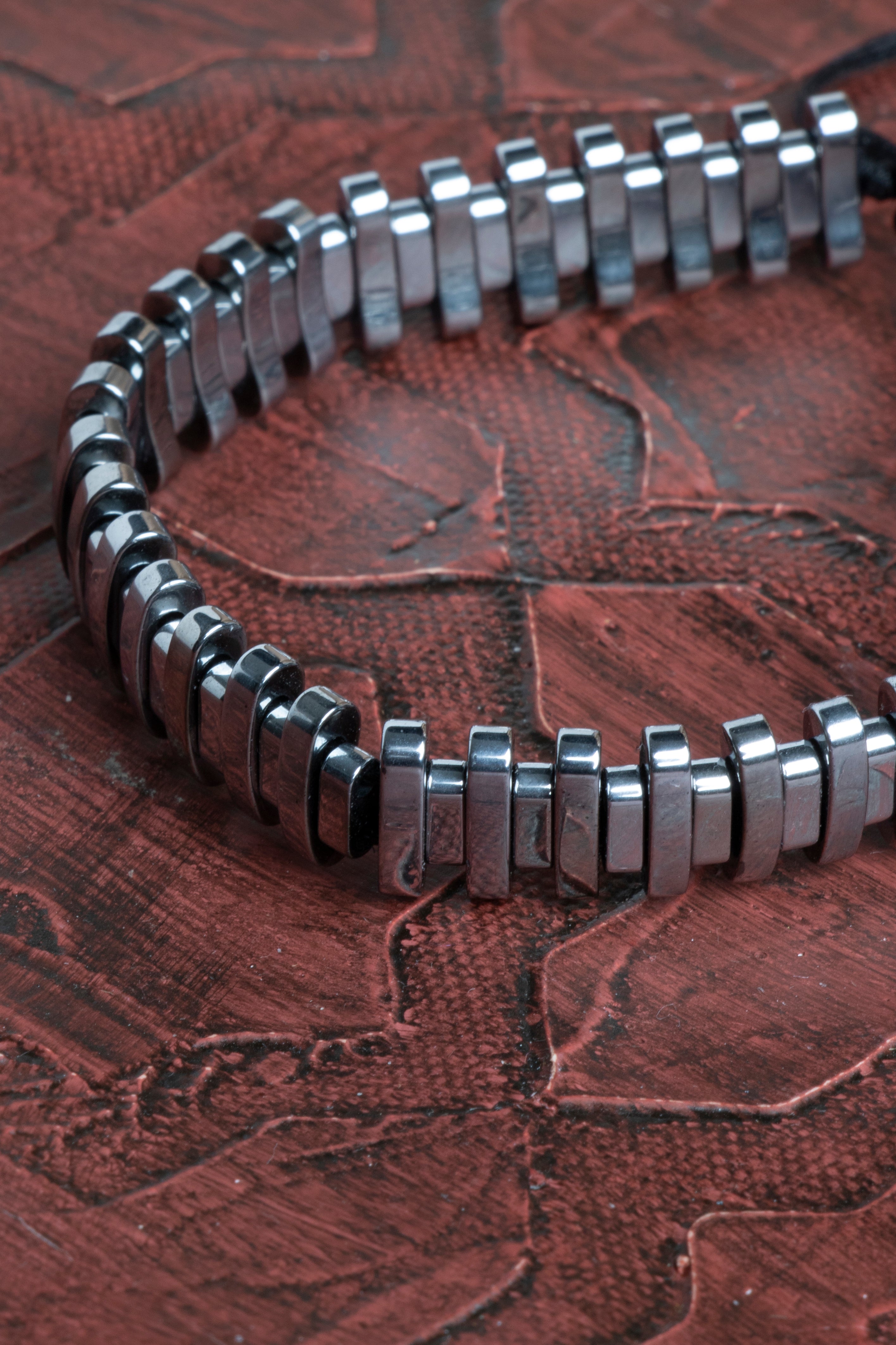 Laboratory Certified Hematite Natural Stone Bracelet