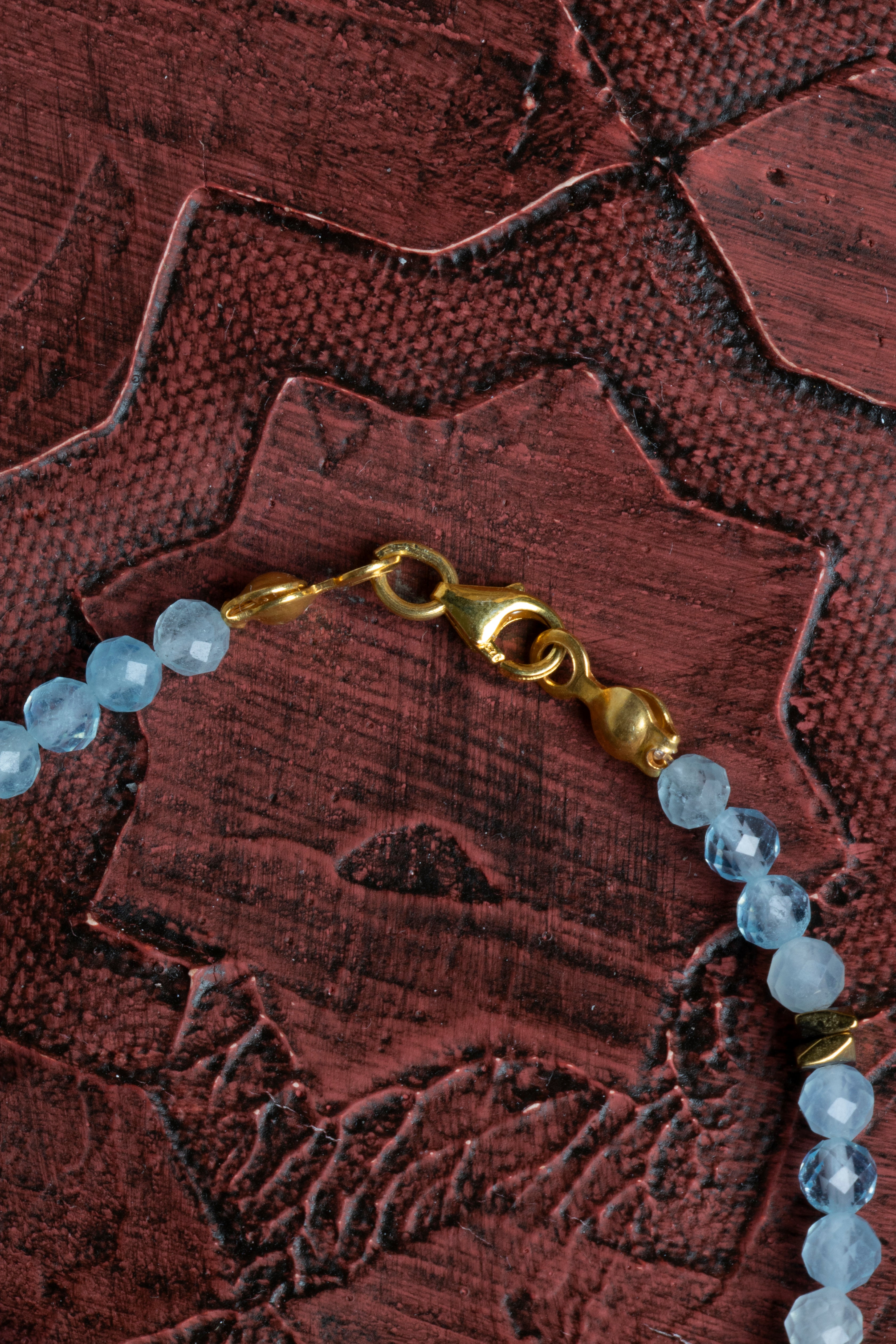 Laboratory Certified Aquamarine Natural Stone Bracelet 4 mm