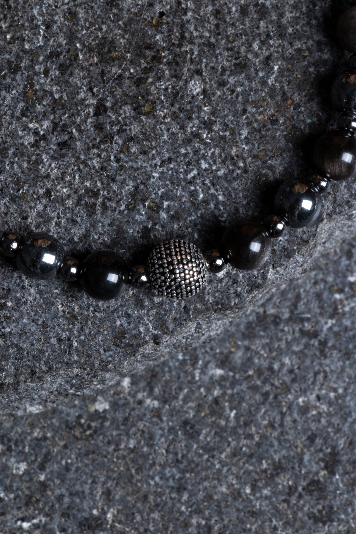 Laboratory Certified Obsidian Natural Stone Bracelet