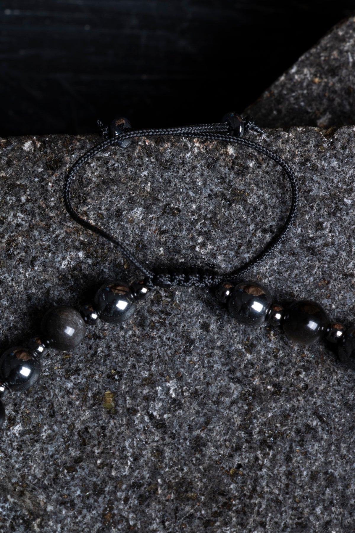 Laboratory Certified Obsidian Natural Stone Bracelet