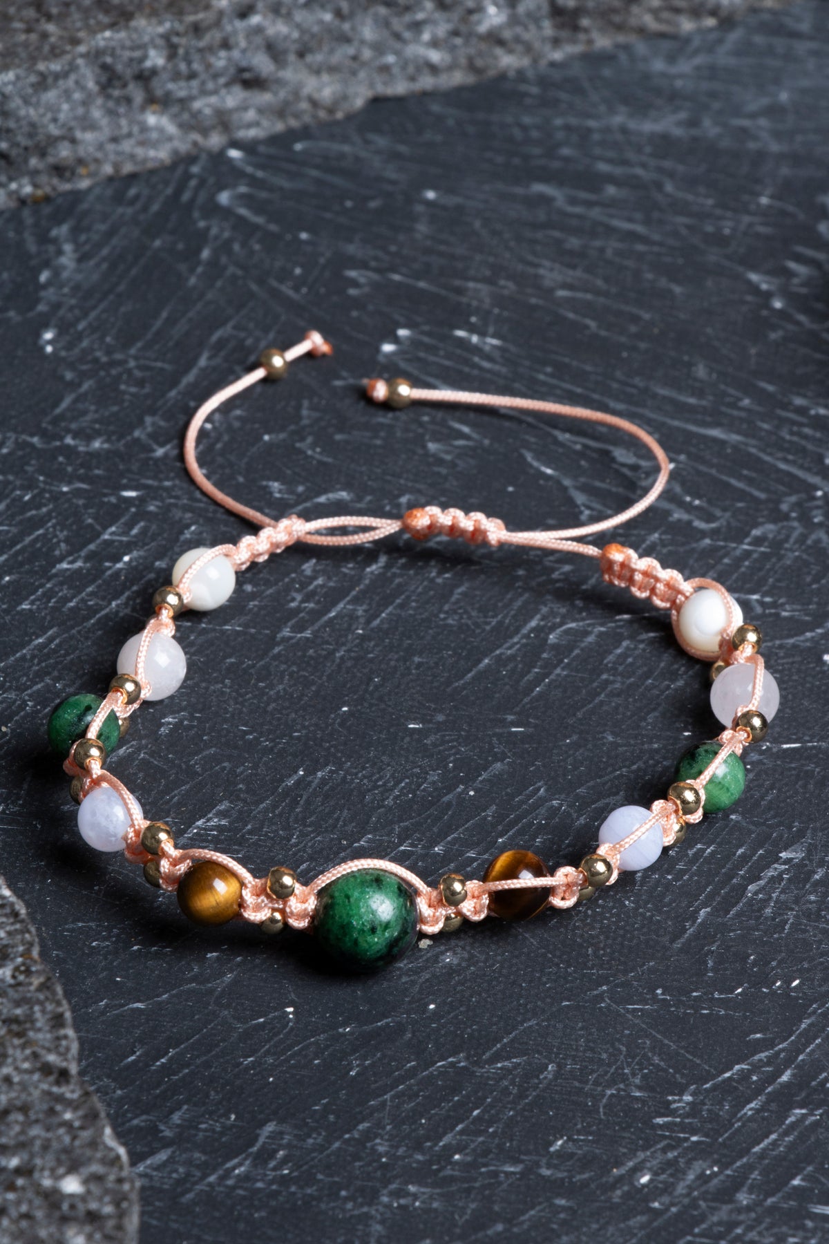 Laboratory Certified Cancer Zodiac Natural Stone Bracelet