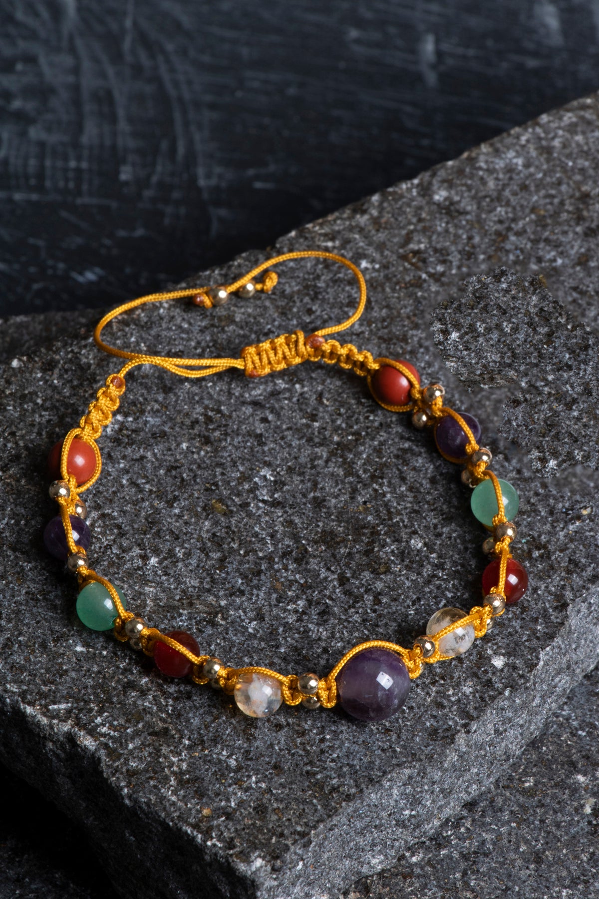 Laboratory Certified Aries Zodiac Natural Stone Bracelet