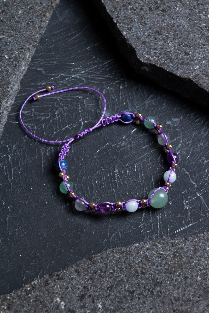 Laboratory Certified Sagittarius Zodiac Natural Stone Bracelet