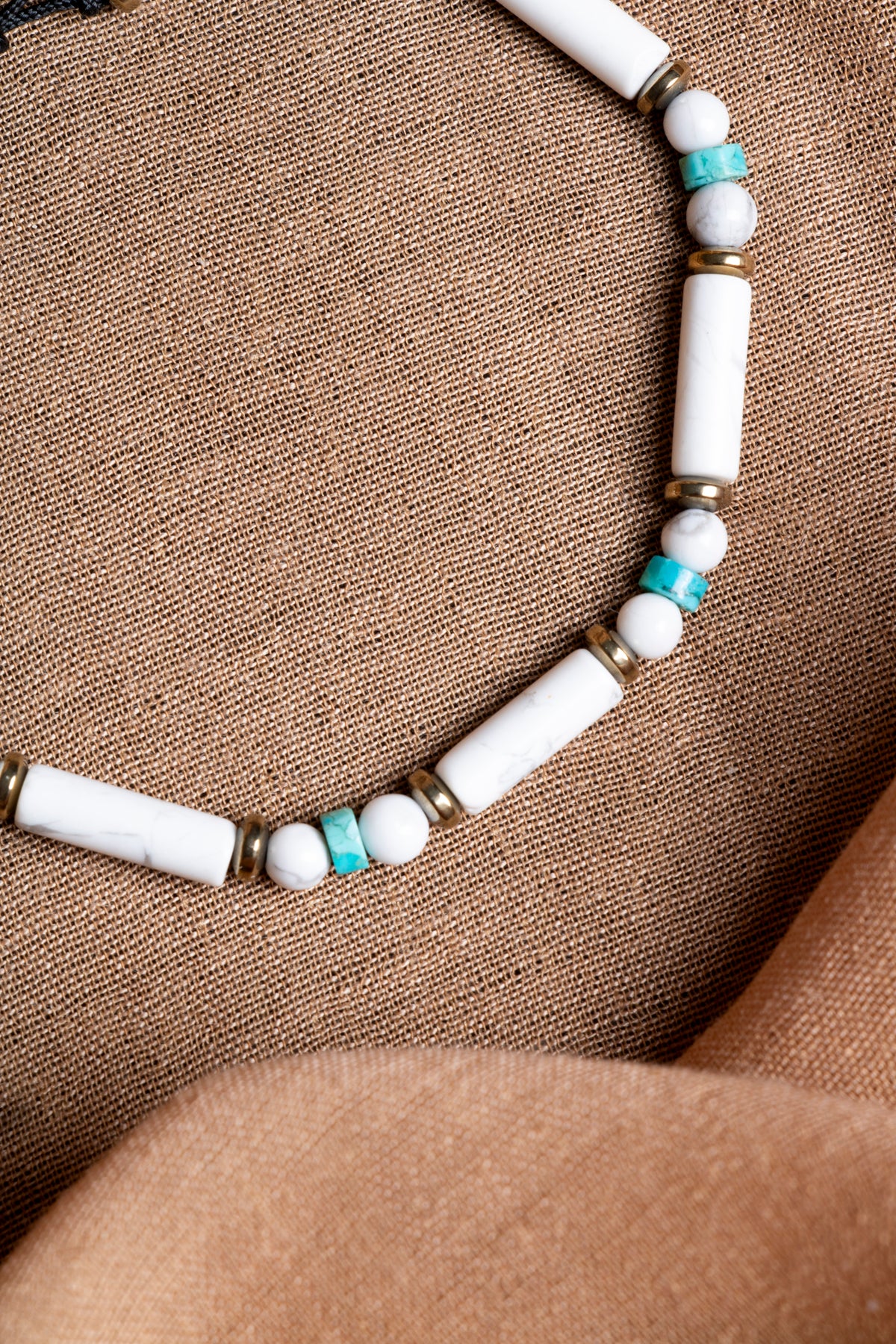 Laboratory Certified Howlite & Turquoise Natural Stone Bracelet
