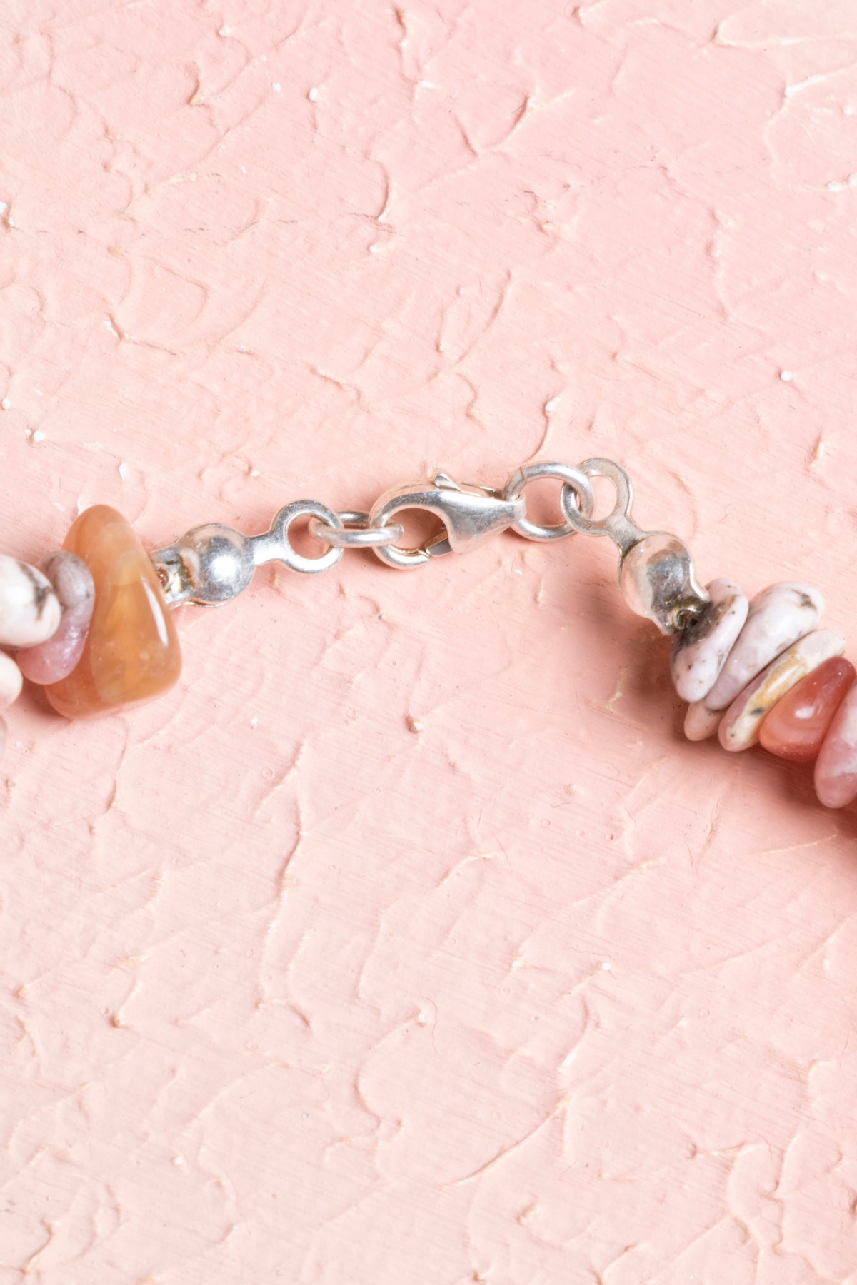 Laboratory Certified Rhodochrosite & Aquamarine 925 Sterling Silver Bracelet