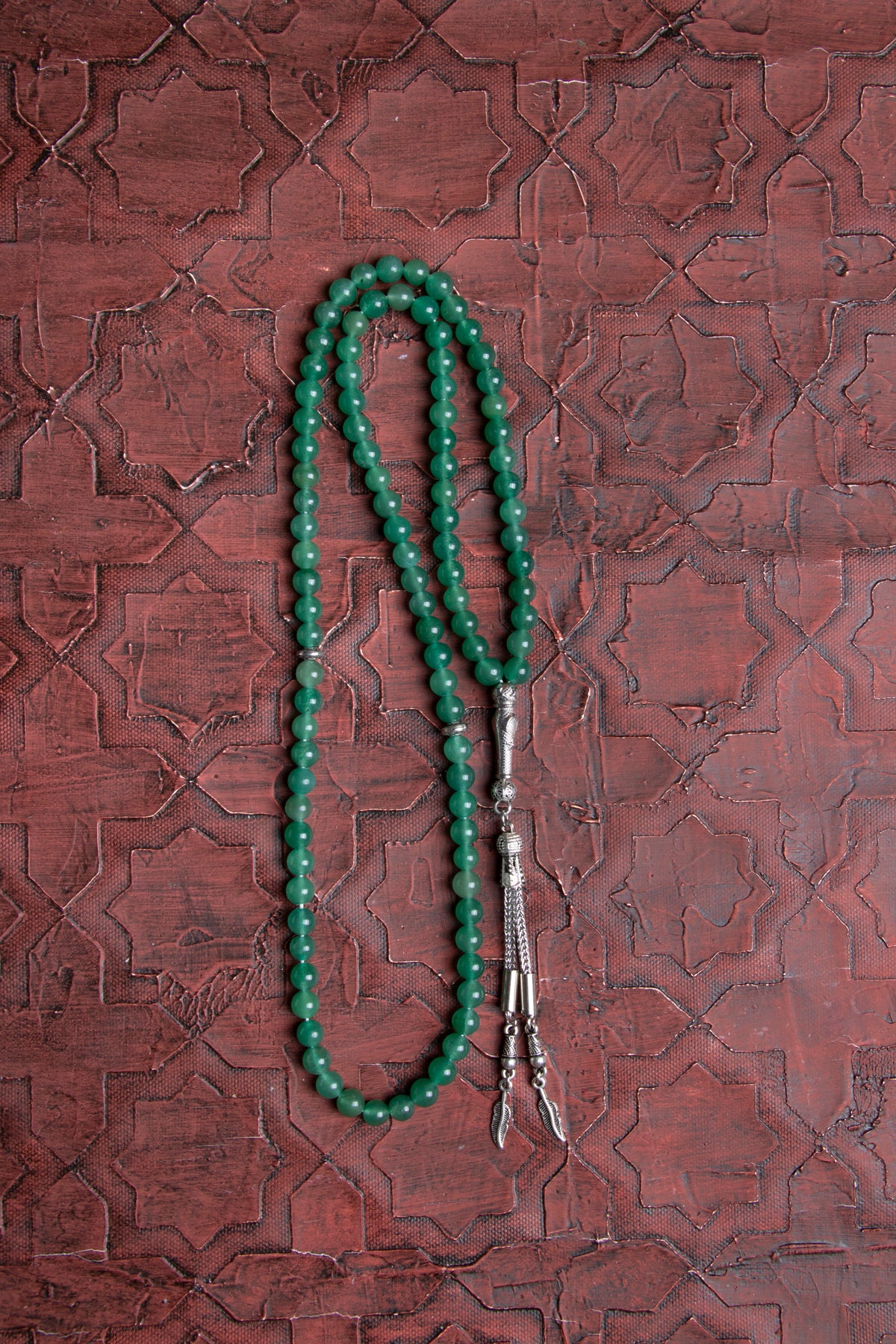 Laboratory Certified Green Aventurine Natural Stone Prayer Beads 99 Beads – 6 mm