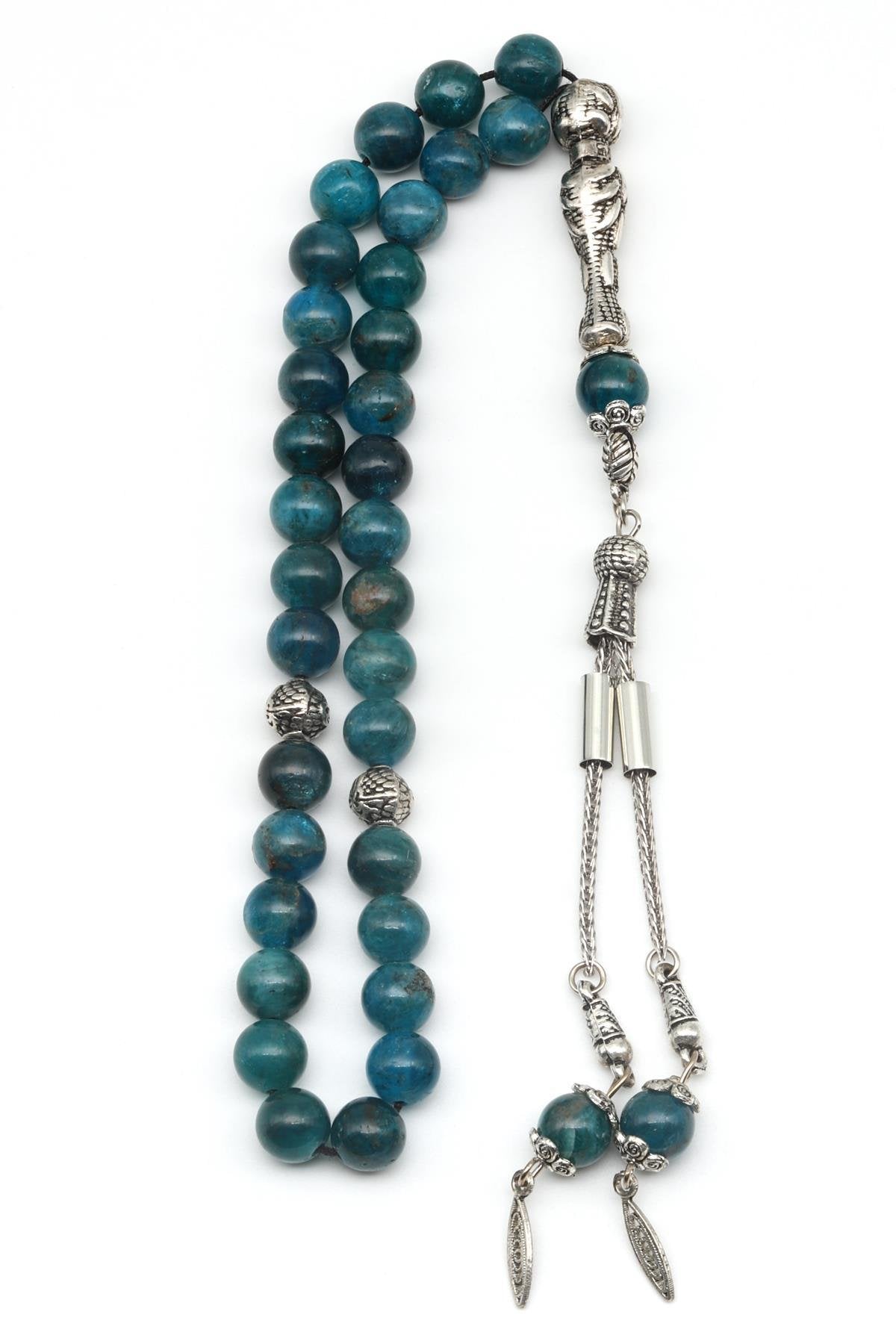 Apatit Natural Gemstone Prayer Beads 8 mm Round Cut