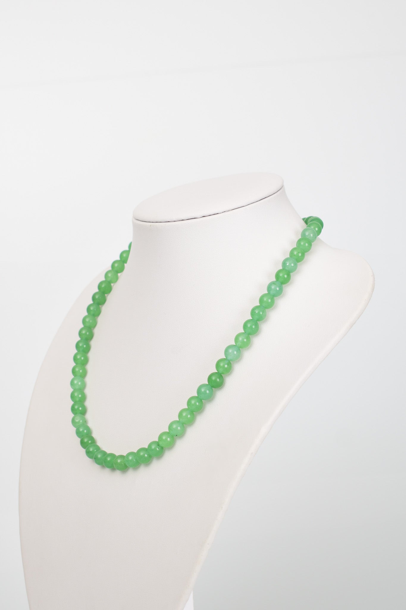 Laboratory Certified Aventurine 8 mm Natural Stone Necklace