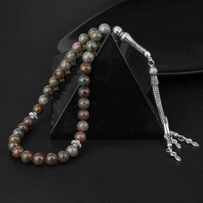 Laboratory Certified Ruby & Kyanite Natural Gemstone Prayer Beads 33-Bead – 8 mm