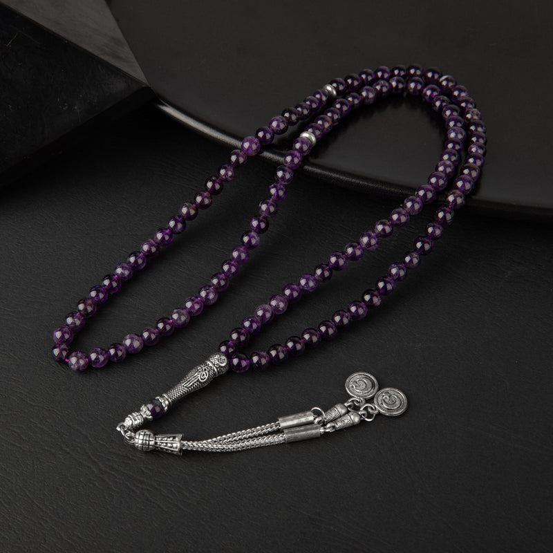 Laboratory Certified Ametrine Natural Gemstone Prayer Beads 99-Bead – 6mm