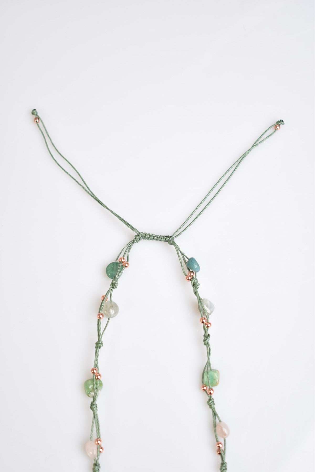 Laboratory Certified Taurus Zodiac Natural Stone Macramé Necklace