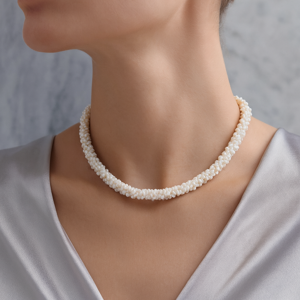 Laboratory Certified Burma Pearl 925 Sterling Silver Necklace