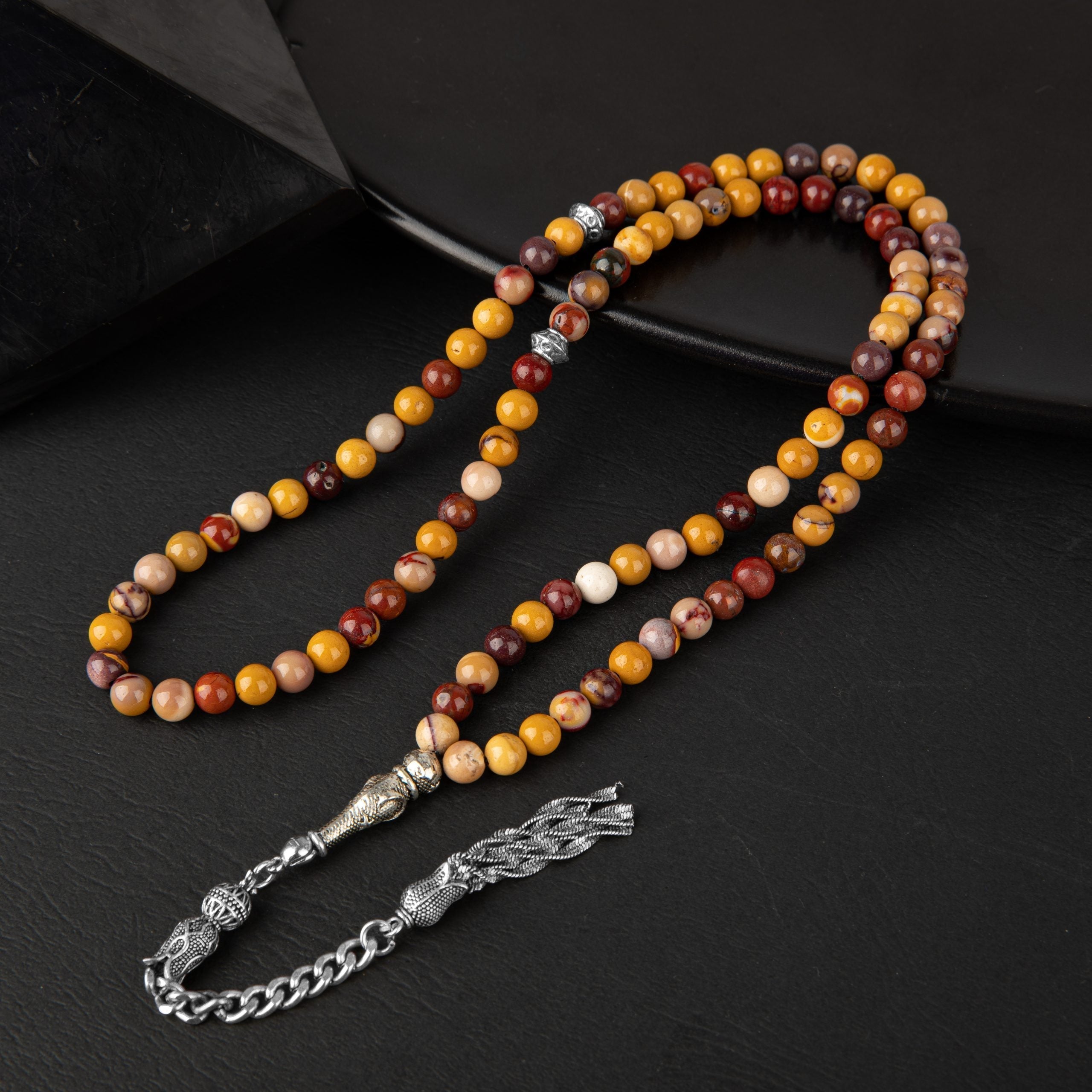 Jasper Natural Gemstone Prayer Beads 99-Bead – 6mm Handcrafted