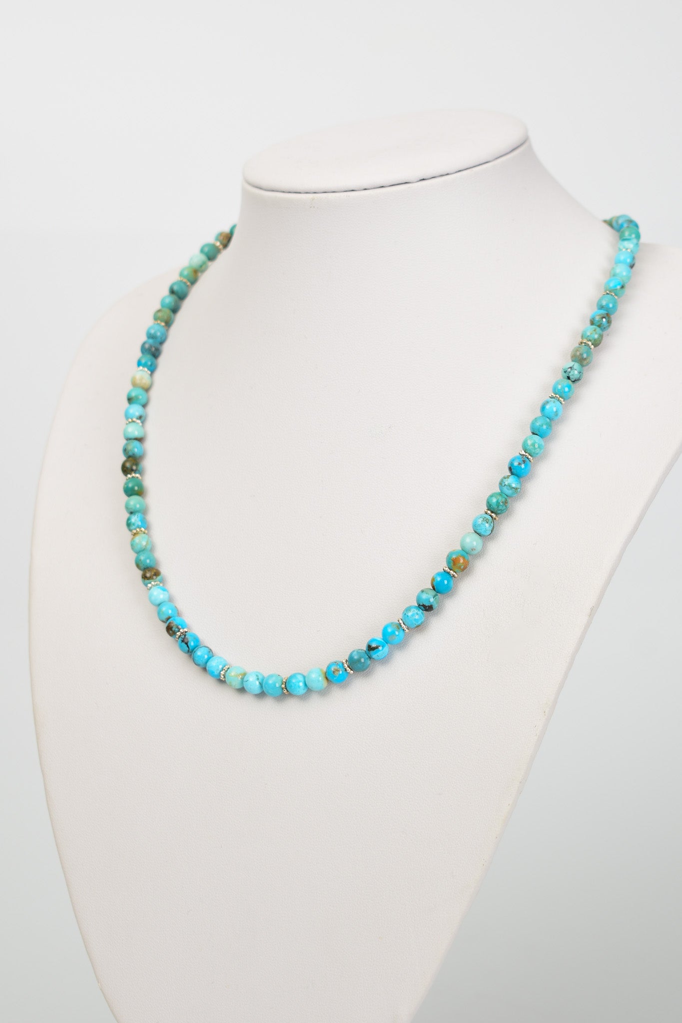 Laboratory Certified Turquoise Natural Stone 925 Sterling Silver Designer Necklace