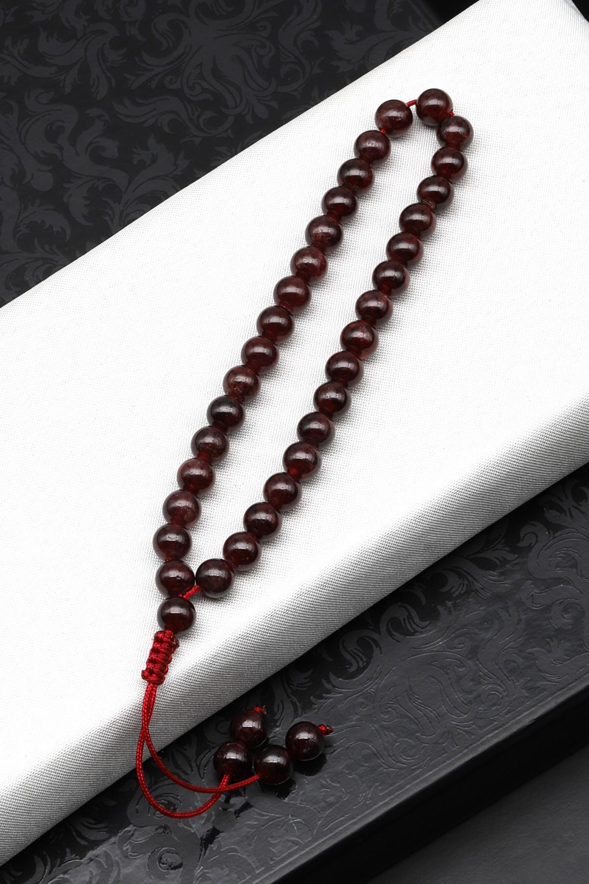 Laboratory Certified Garnet Natural Stone Bracelet & Prayer Beads 6 mm