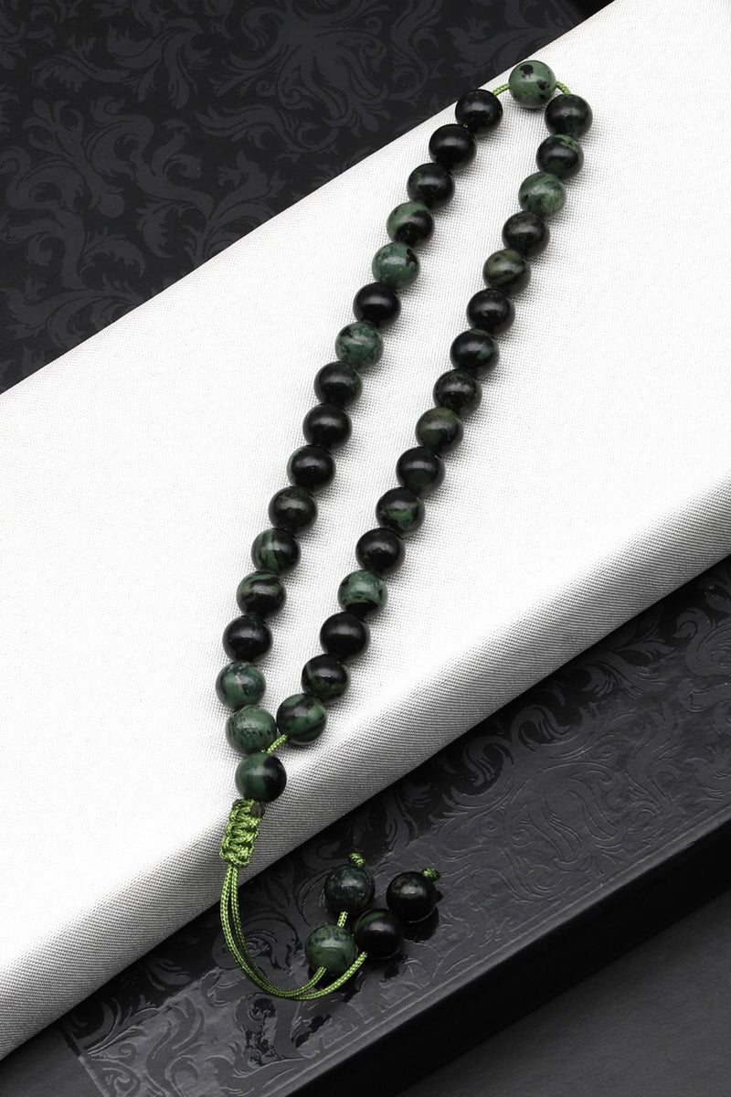 Laboratory Certified Jasper Natural Stone Bracelet &amp; Prayer Beads 6 mm