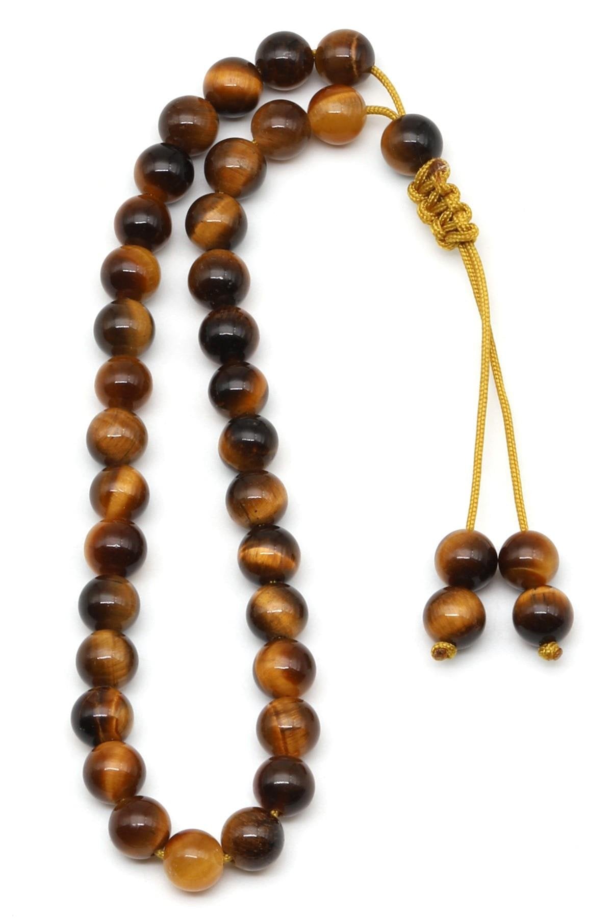 Laboratory Certified  Tiger’s Eye Natural Stone Bracelet & Prayer Beads 6 mm