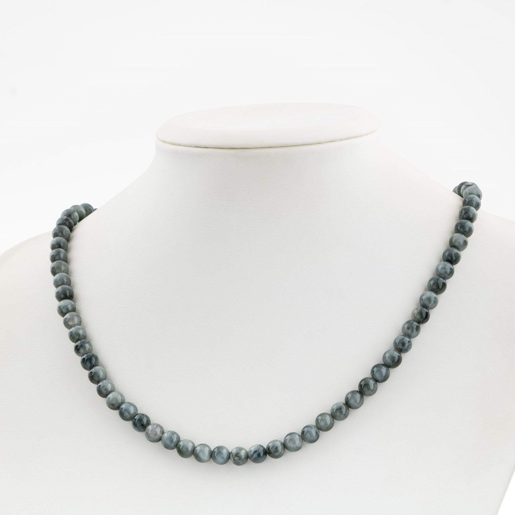 Laboratory Certified Cat’s Eye 6 mm Natural Stone Necklace