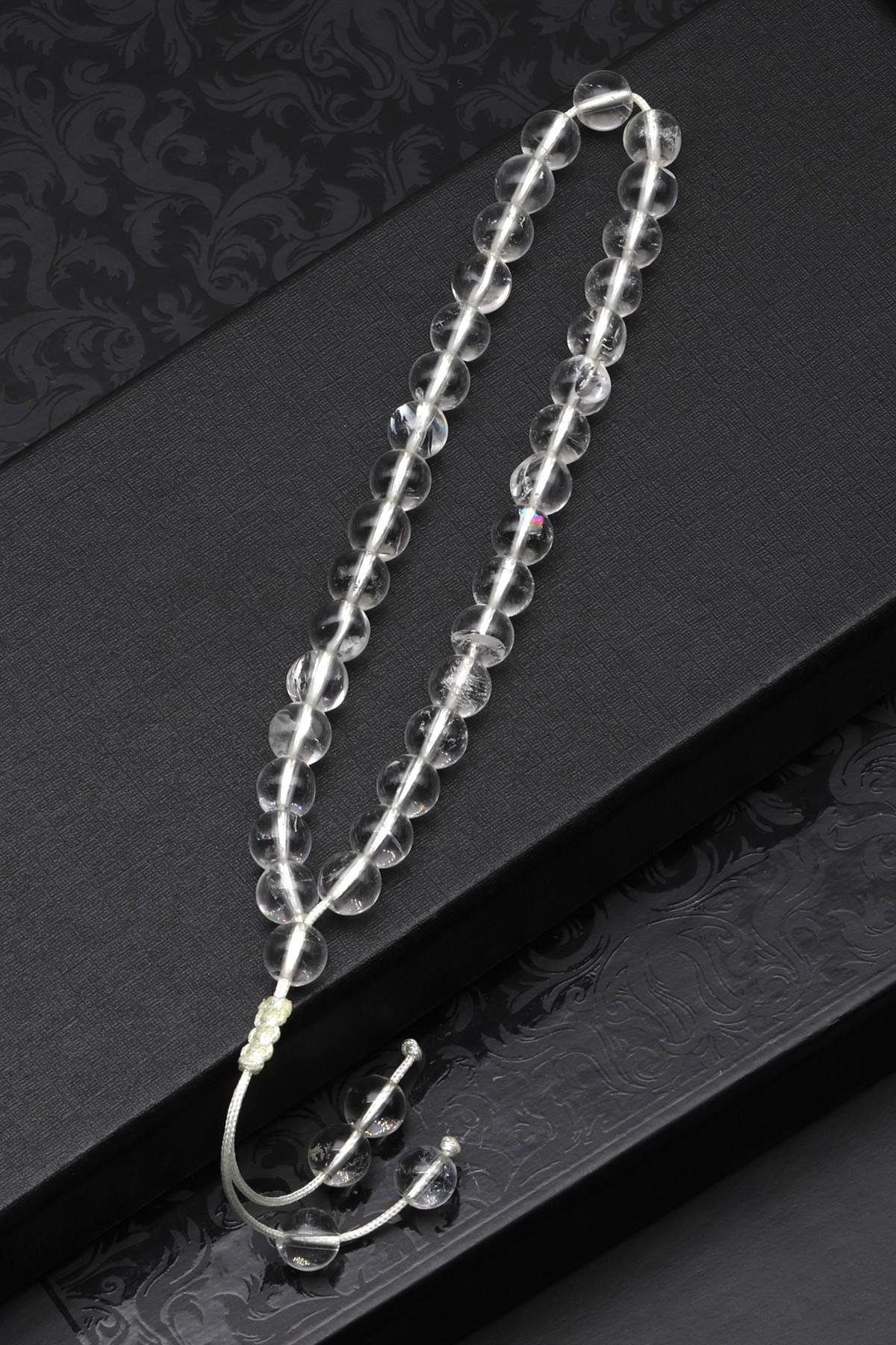 Laboratory Certified Crystal Quartz Natural Stone Bracelet & Prayer Beads 6 mm