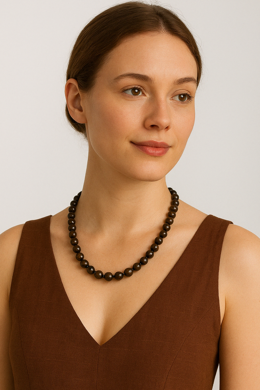Laboratory Certified Pietersite 8 mm Natural Stone Necklace