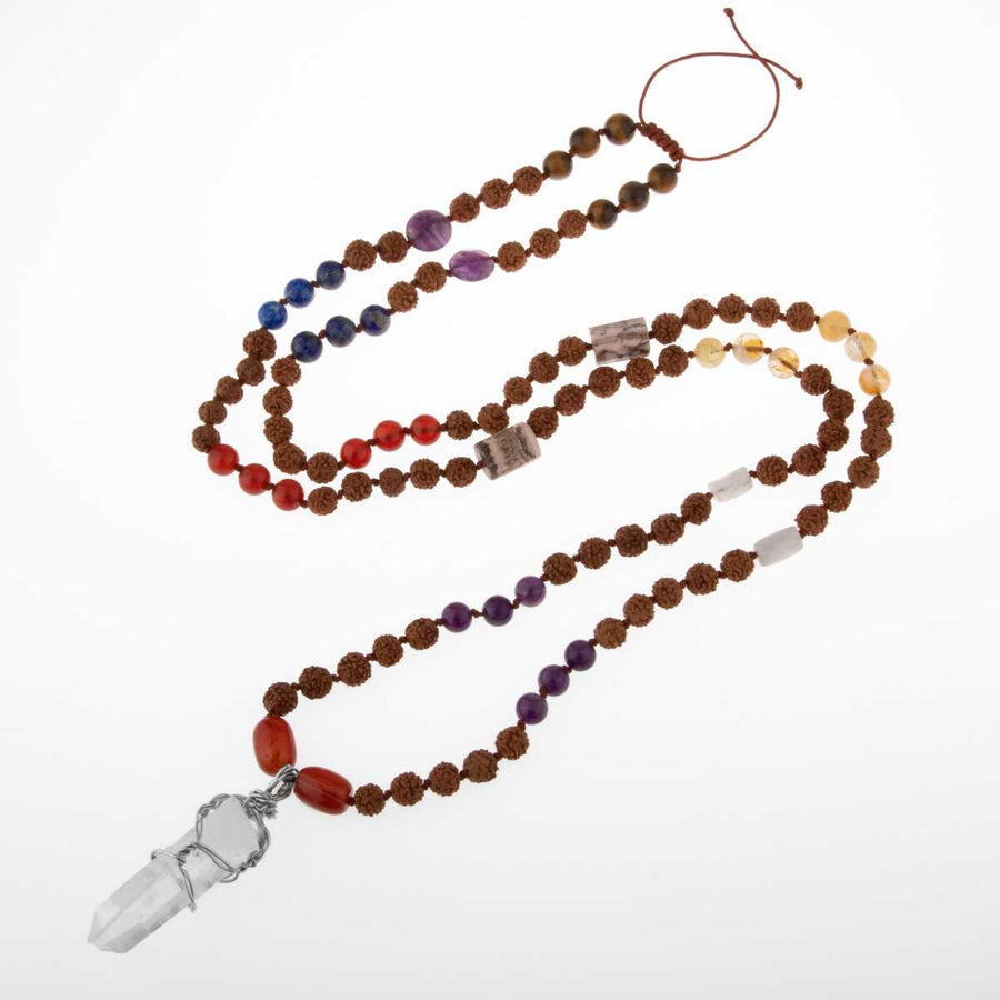 Laboratory Certified Amethyst, Agate, Citrine, Tiger’s Eye, Lapis Lazuli, Quartz & Moonstone Natural Stone Necklace