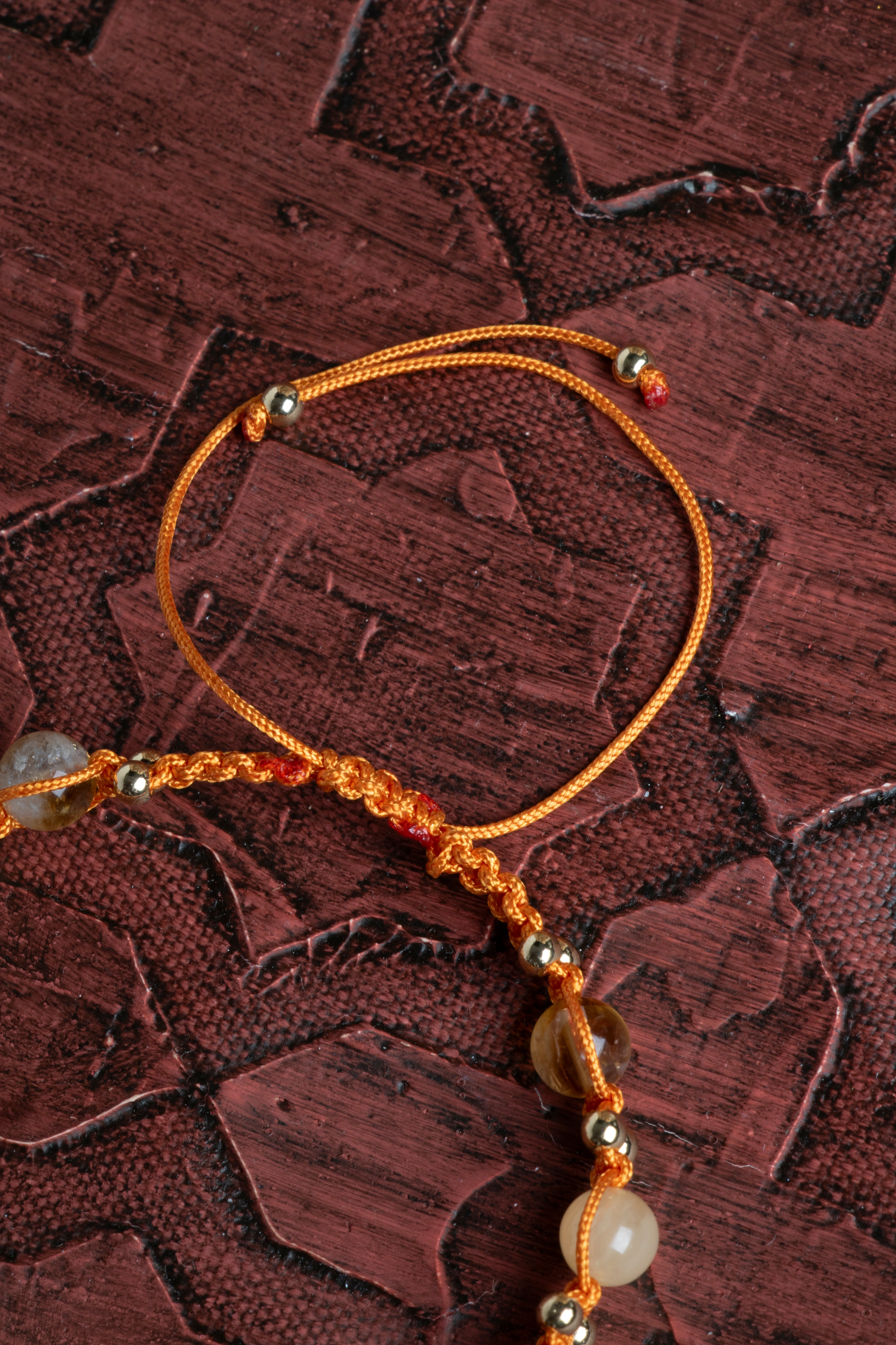 Laboratory Certified Citrine & Agate Natural Stone Bracelet