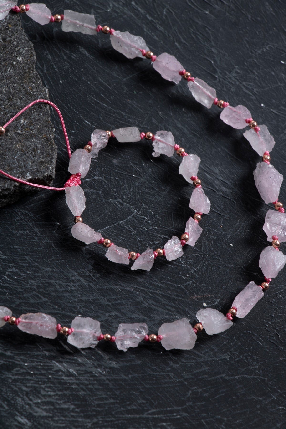 Sertifikalı Ham Pembe Kuvars Doğaltaş Takım