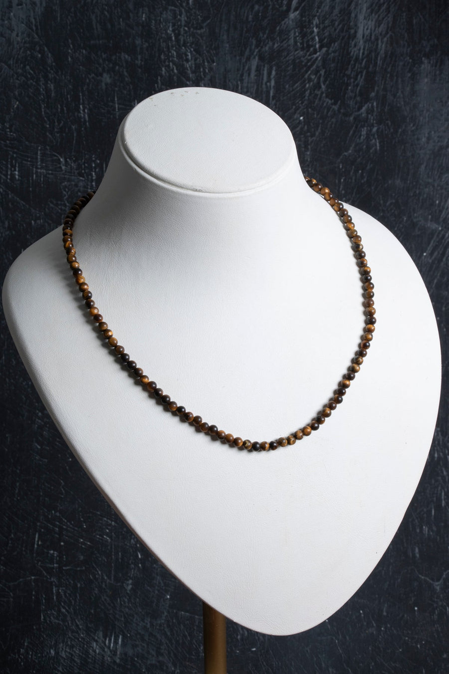 Laboratory Certified Tiger’s Eye Natural Stone Necklace