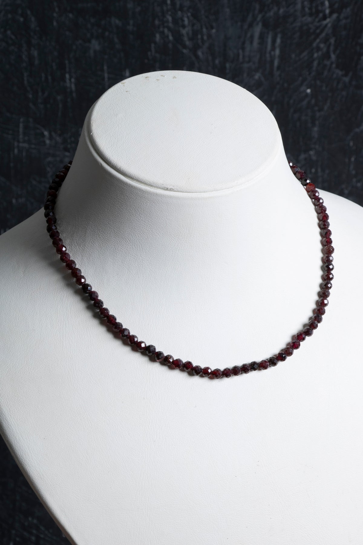 Sertifikalı Lal Fasetli Doğal Taş Kolye 