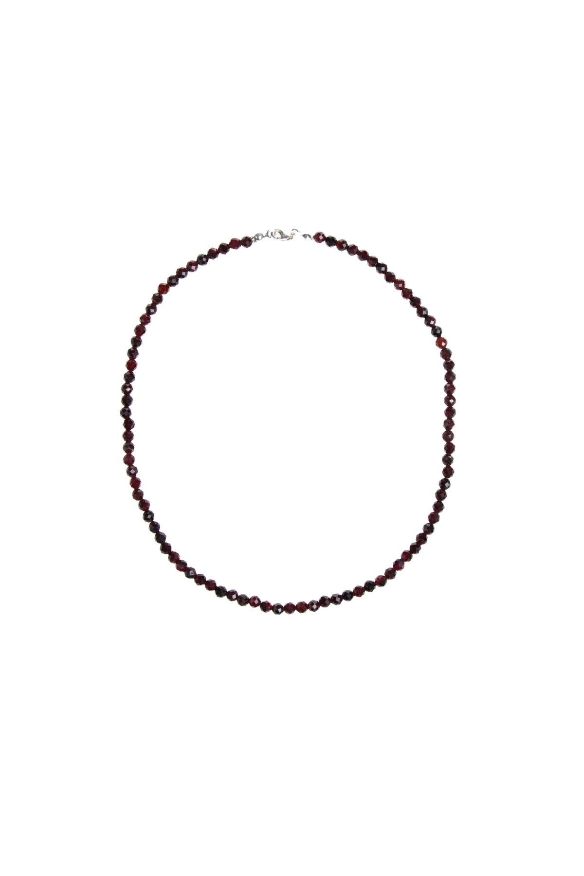 Sertifikalı Lal Fasetli Doğal Taş Kolye 