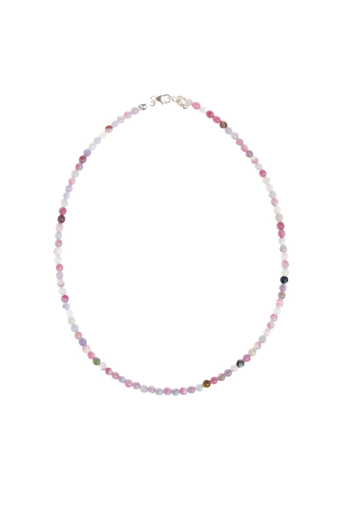 Sertifikalı Turmalin Gümüş Kapama Doğal Taş Kolye