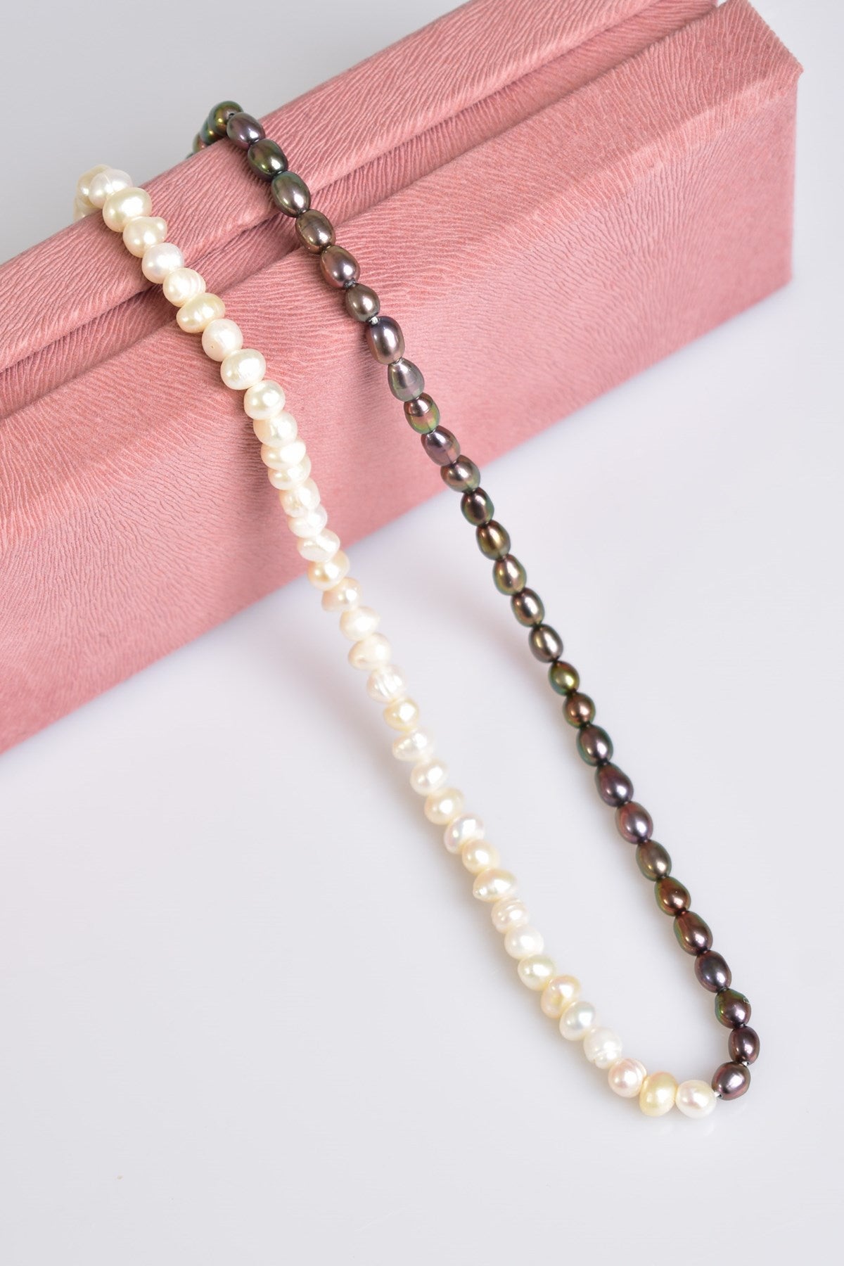 Laboratory Certified Black & White Ocean Pearl Necklace