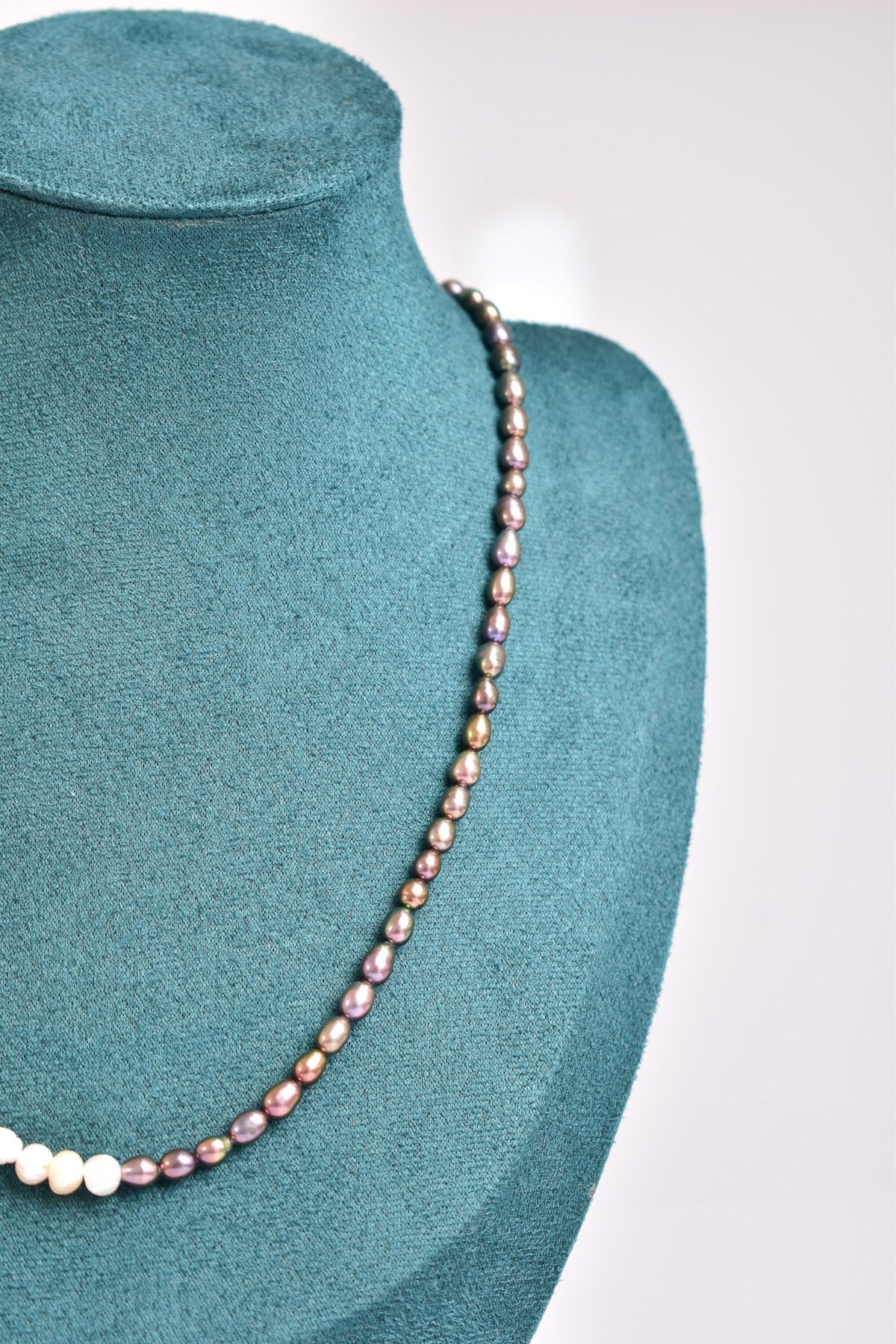 Laboratory Certified Black & White Ocean Pearl Necklace
