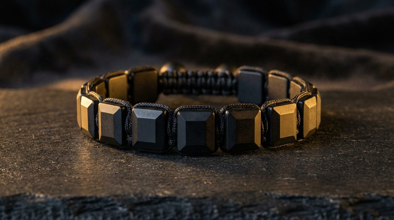 Square Cut Obsidian